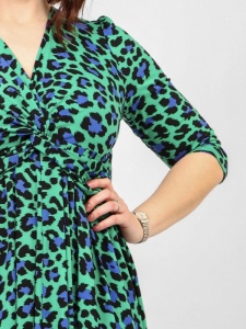 Leopard Dress - Green